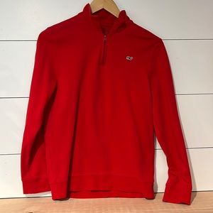 Vineyard Vines boys quarter zip XL (18) Pullover 100% Pima cotton